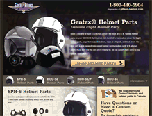 Tablet Screenshot of gentexhelmetparts.com